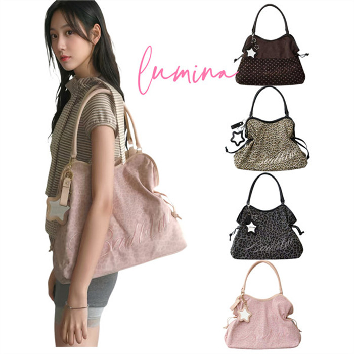 【BadBlue 】Leopard Dimsum Bag レオパードディムサムバッグ スタッズ ミディアム バッグ 5色 並行輸入品