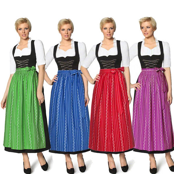 安心してご注文ください ドイツ民族衣装 ディアンドル ミュンヘン オクトーバーフェスト ひざ丈ワンピース